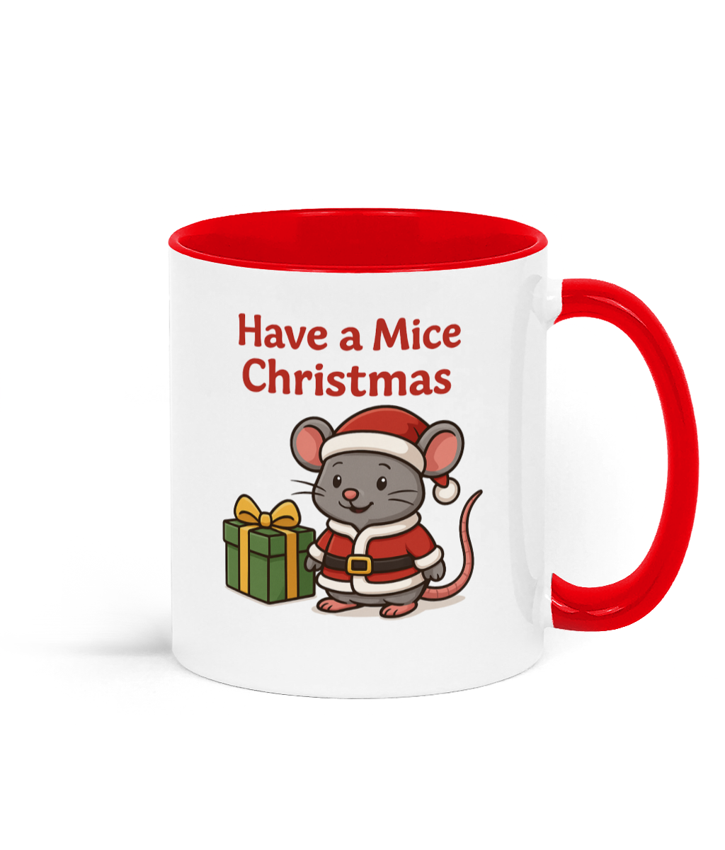 Merry Christmas Mouse Coffee Mug - White Merry Christmas Mouse Coffee Mug - White