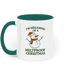 To My Husband at Christmas, I Love You Coffee Mug - Green and White
