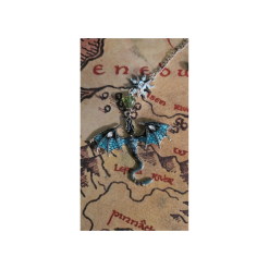 Fantasy Sword, With Dragon Pendant Metal Bookmark 1