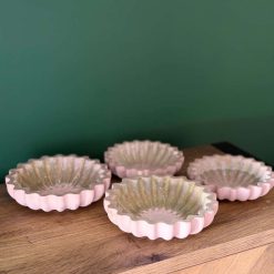 White Christmas Epoxy Resin Coasters – Handmade Set