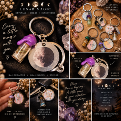 Lunar Magic Spell Jar Keyring | Choose Your Intention 2