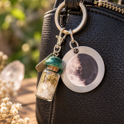 Lunar Magic Spell Jar Keyring | Choose Your Intention