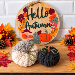 Crochet pumpkins