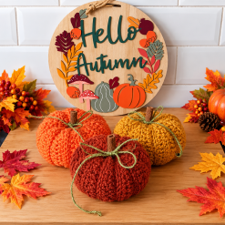 Crochet pumpkins