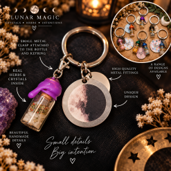 Lunar Magic Spell Jar Keyring | Choose Your Intention 1