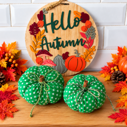 Fabric pumpkins