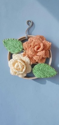 rose arrangement on bamboo hoop rose arrangement on bamboo hoop