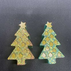 Resin set of 2 Christmas trees