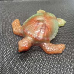 Handmade teal and bronze resin turtle 1 Handmade teal and bronze resin turtle 1