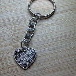 Mum heart keyring