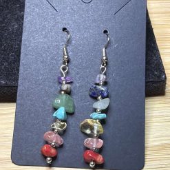 Multi coloured crystal earrings