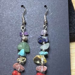 Multi coloured crystal earrings 1 Multi coloured crystal earrings 1