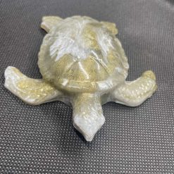Resin bronze and white turtle 1