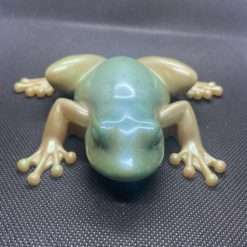 Resin green and gold frog 1 Resin green and gold frog 1