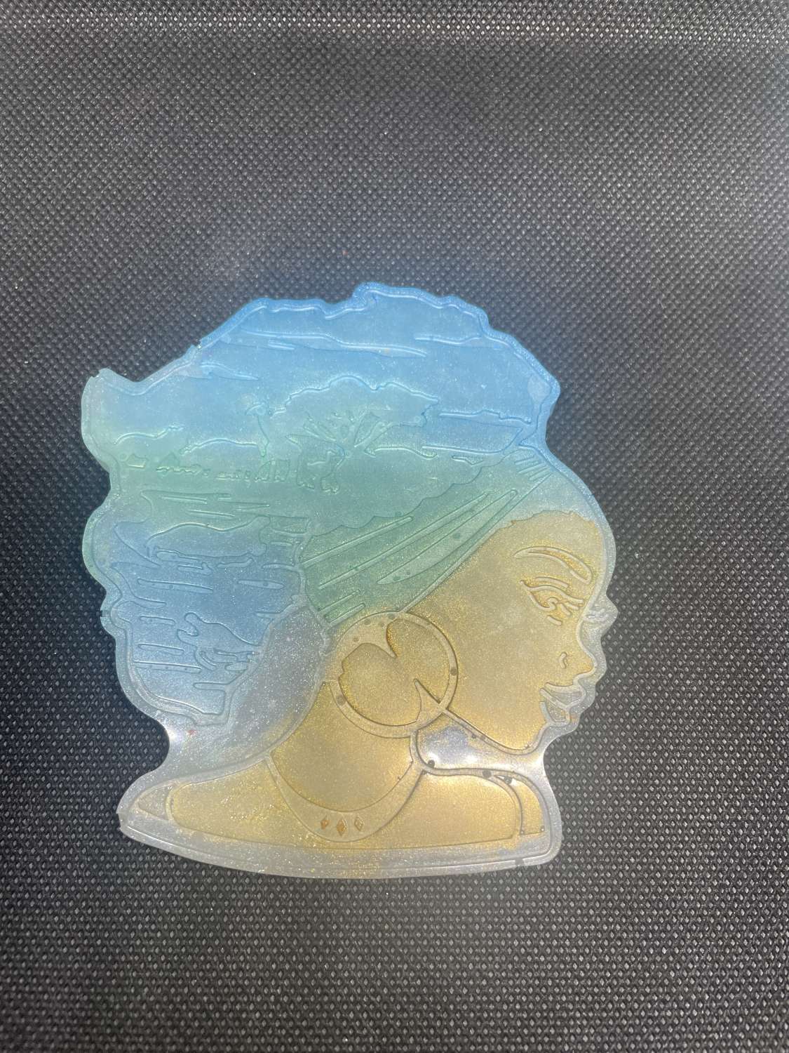 Resin lady coaster Resin lady coaster