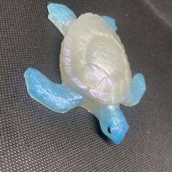 Resin sea blue and white turtle