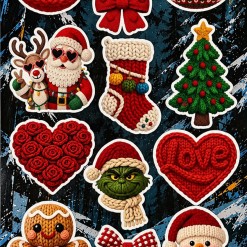 Stickers. Happy New Year