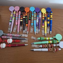 Beaded lanyard and pen sets