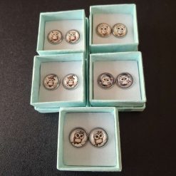 Owl Cabochon Earrings