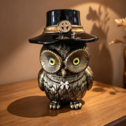 Owl storage Jar/ T Light holder