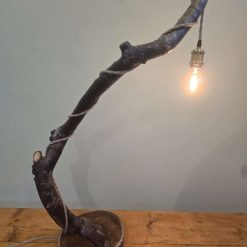 Handmade rustic wooden freestanding lamp 2 Handmade rustic wooden freestanding lamp 2
