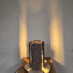 Rustic handcrafted Tree Bark Table/Bedside Lamp 7 Rustic handcrafted Tree Bark Table/Bedside Lamp 7