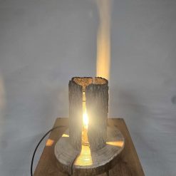 Rustic handcrafted Tree Bark Table/Bedside Lamp 8 Rustic handcrafted Tree Bark Table/Bedside Lamp 8