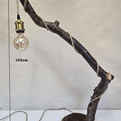 Handmade rustic wooden freestanding lamp 3 Handmade rustic wooden freestanding lamp 3