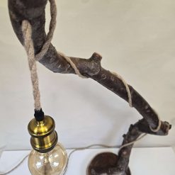 Handmade rustic wooden freestanding lamp 6 Handmade rustic wooden freestanding lamp 6