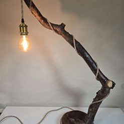 Handmade rustic wooden freestanding lamp 10 Handmade rustic wooden freestanding lamp 10