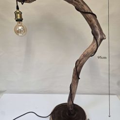 Rustic handcrafted wooden freestanding or table lamp 1 Rustic handcrafted wooden freestanding or table lamp 1