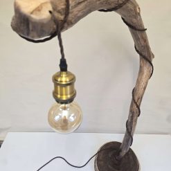Rustic handcrafted wooden freestanding or table lamp 4 Rustic handcrafted wooden freestanding or table lamp 4