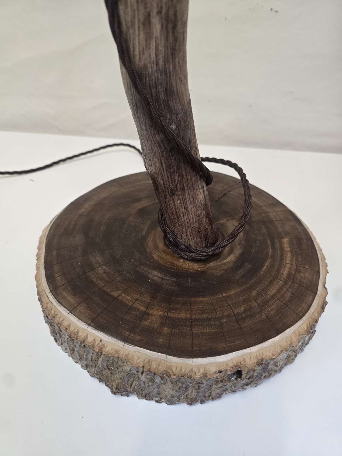 Rustic handcrafted wooden freestanding or table lamp Rustic handcrafted wooden freestanding or table lamp
