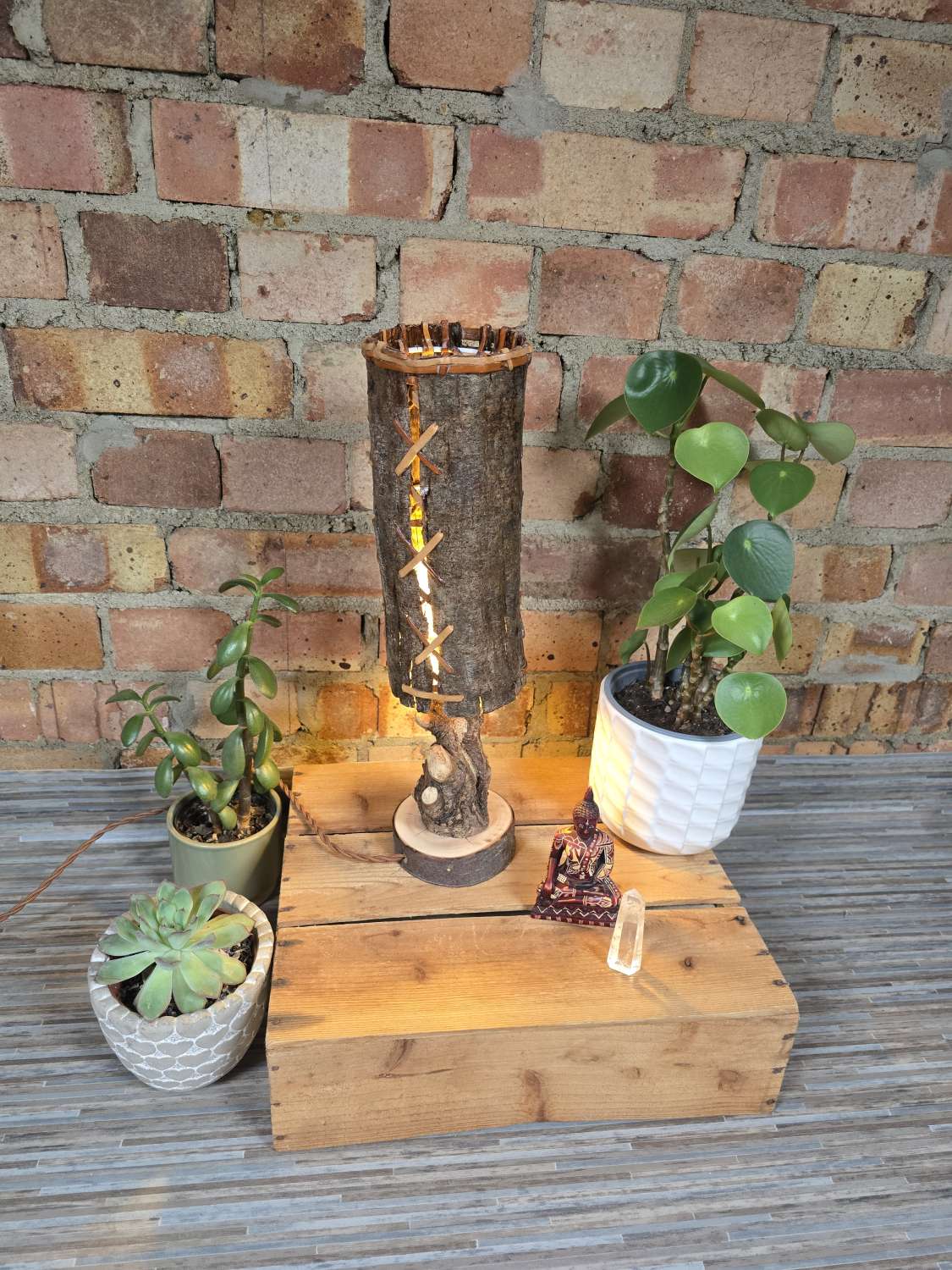 Natural Home Made Table Lamp Natural Home Made Table Lamp