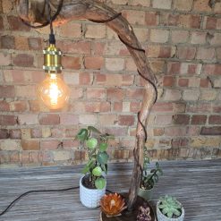 Rustic handcrafted wooden freestanding or table lamp 8 Rustic handcrafted wooden freestanding or table lamp 8
