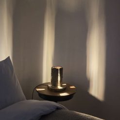 Rustic handcrafted Tree Bark Table/Bedside Lamp 2 Rustic handcrafted Tree Bark Table/Bedside Lamp 2
