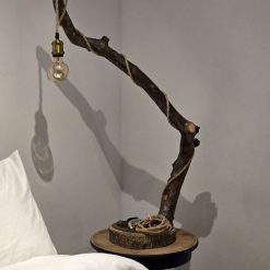 Handmade rustic wooden freestanding lamp 12 Handmade rustic wooden freestanding lamp 12