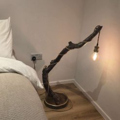 Handmade rustic wooden freestanding lamp 14 Handmade rustic wooden freestanding lamp 14