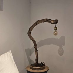Rustic handcrafted wooden freestanding or table lamp 9 Rustic handcrafted wooden freestanding or table lamp 9