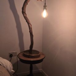 Rustic handcrafted wooden freestanding or table lamp 11 Rustic handcrafted wooden freestanding or table lamp 11