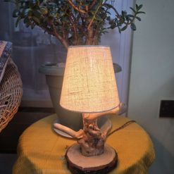Rustic Handmade Wooden bedside / Table lamp 1 Rustic Handmade Wooden bedside / Table lamp 1