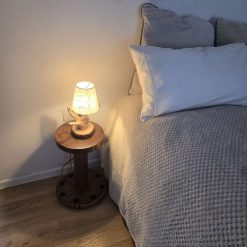 Rustic Handmade Wooden bedside / Table lamp 3 Rustic Handmade Wooden bedside / Table lamp 3