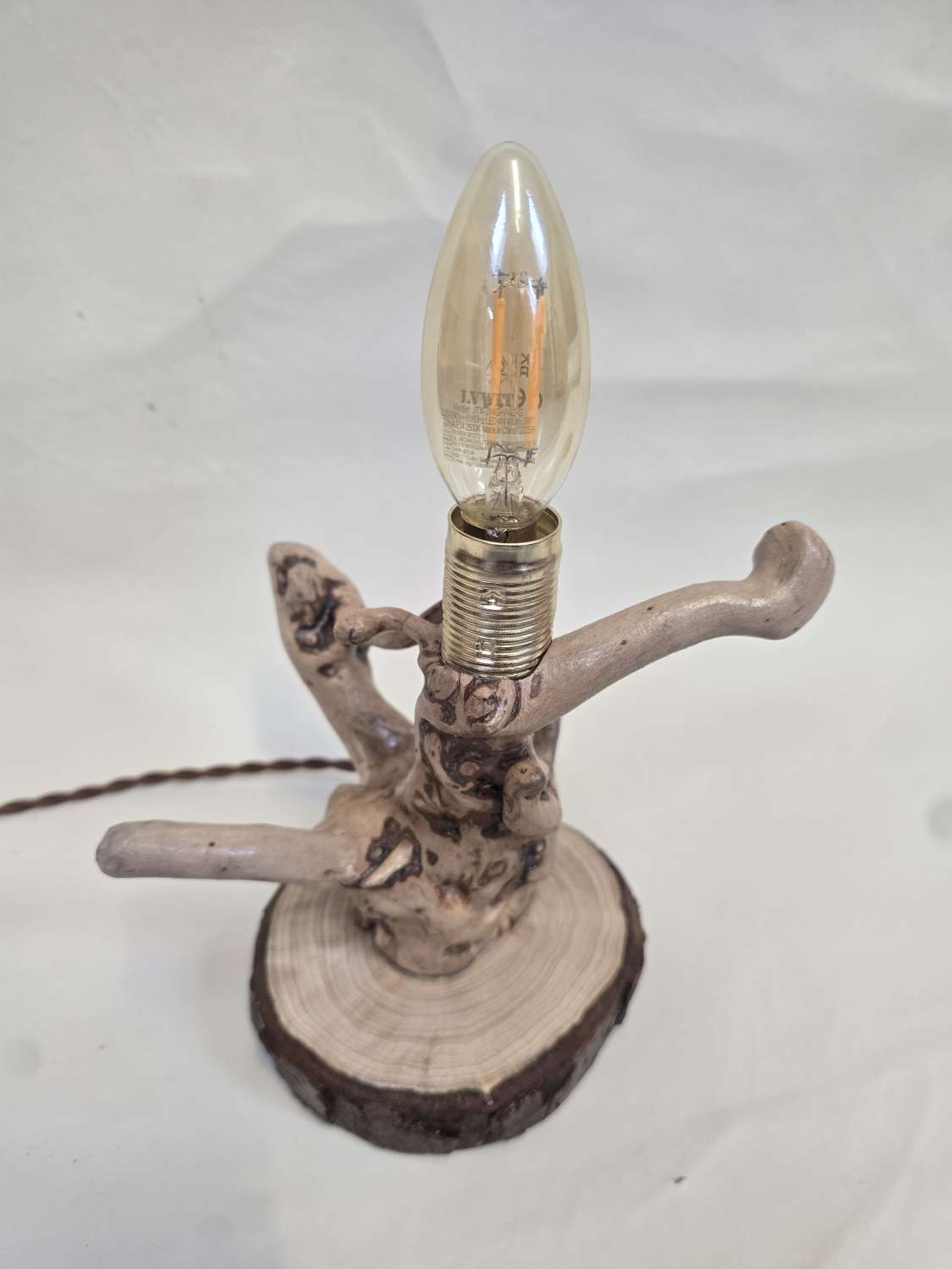 Rustic Handmade Wooden bedside / Table lamp Rustic Handmade Wooden bedside / Table lamp