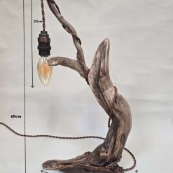 Rustic flowing wooden bedside lamp 8 Rustic flowing wooden bedside lamp 8
