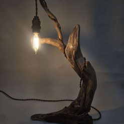 Rustic flowing wooden bedside lamp 1 Rustic flowing wooden bedside lamp 1