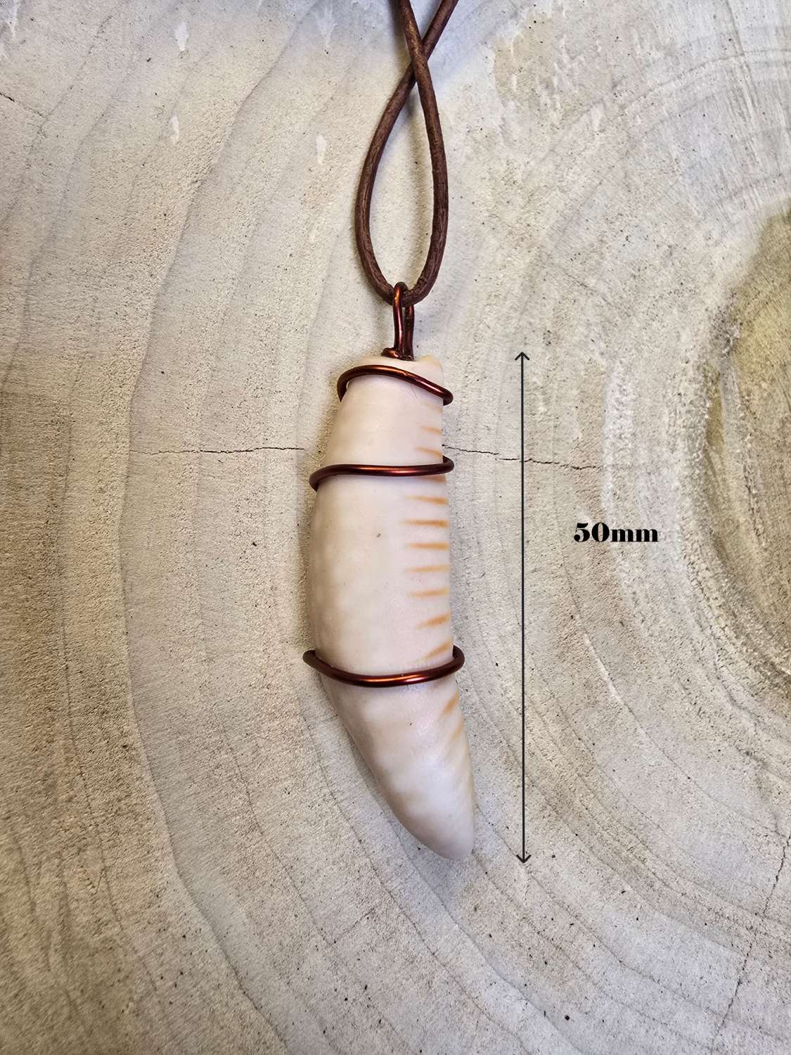 Copper Wrapped Shell Pendant/Necklace -Indiv.priced Copper Wrapped Shell Pendant/Necklace -Indiv.priced