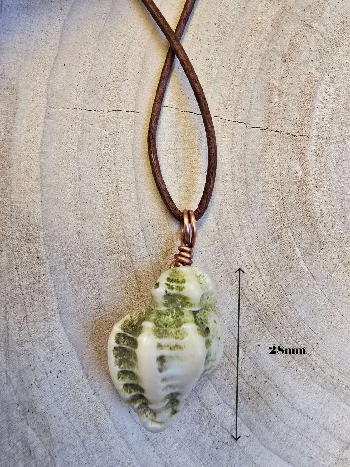 Copper Wrapped Shell Pendant/Necklace -Indiv.priced Copper Wrapped Shell Pendant/Necklace -Indiv.priced