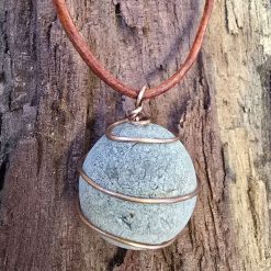 Copper Wrapped Stone Pendant/Necklace -Indiv.priced 13