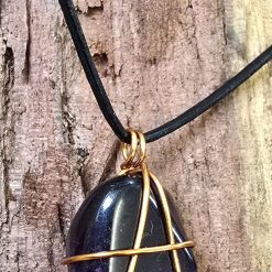 Copper Wrapped Stone Pendant/Necklace -Indiv.priced 7