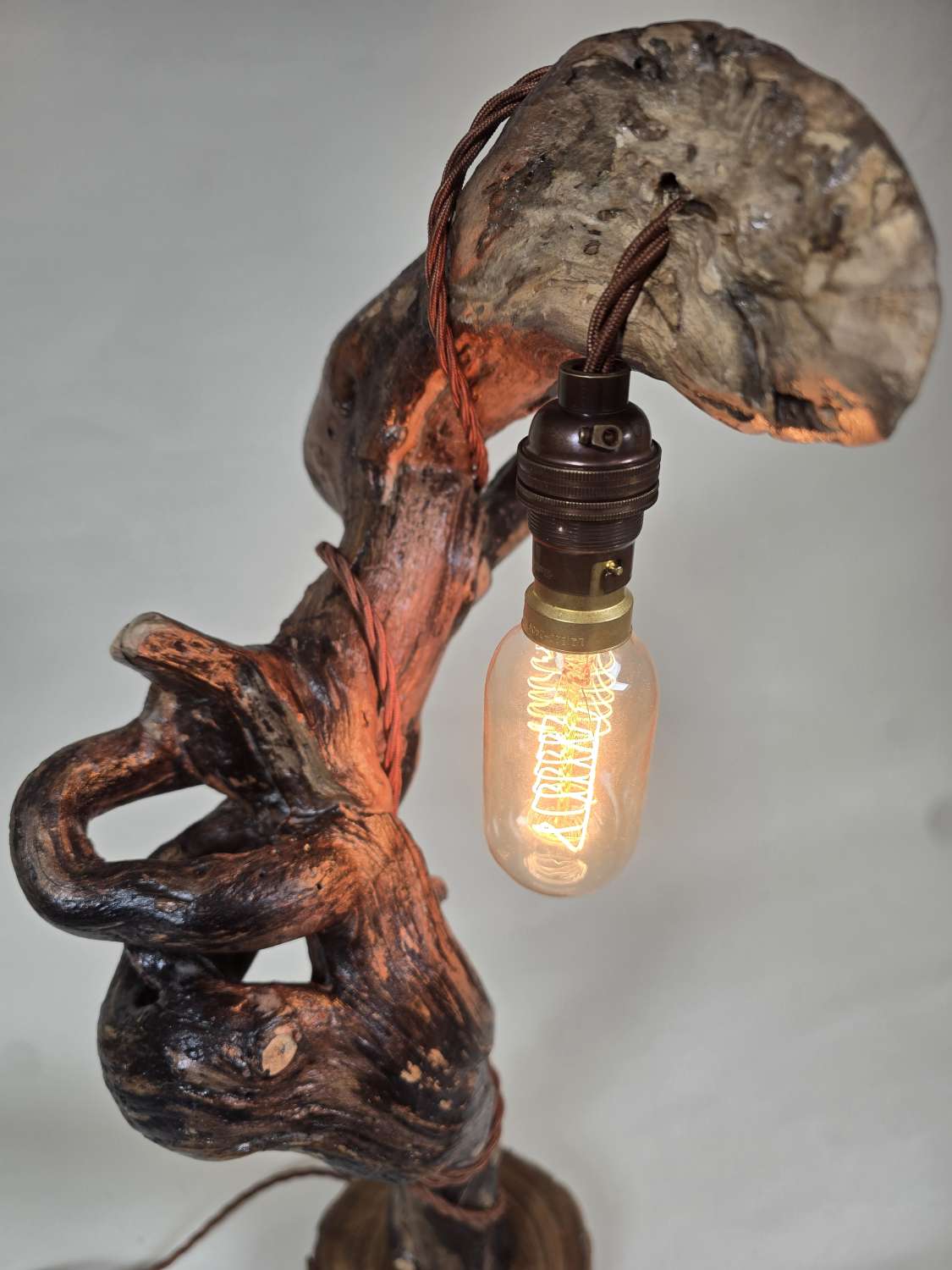 Rustic hand made Table / Bedside Lamp Rustic hand made Table / Bedside Lamp